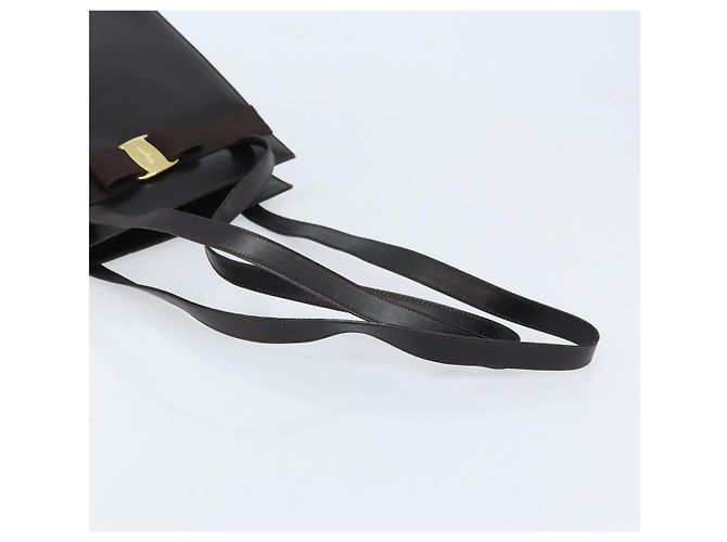 Borsa a Spalla Salvatore Ferragamo in Pelle Marrone Oro Auth ka3025 D'oro - vista 7