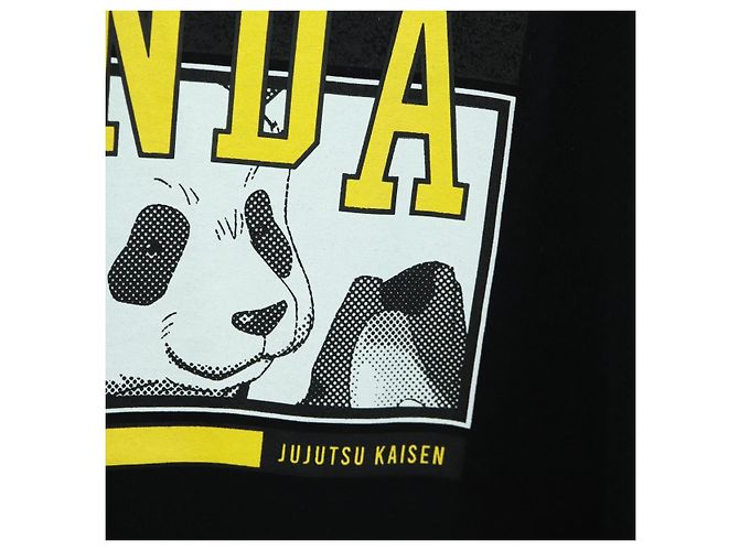 Dolce & Gabbana DOLCE&GABBANA D&G x Jujutsu Kaisen Camiseta Panda de Algodón Negra Auth 167054SM - vista 10