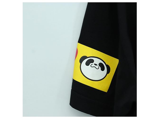 Dolce & Gabbana DOLCE&GABBANA D&G x Jujutsu Kaisen Camiseta Panda de Algodón Negra Auth 167054SM - vista 4