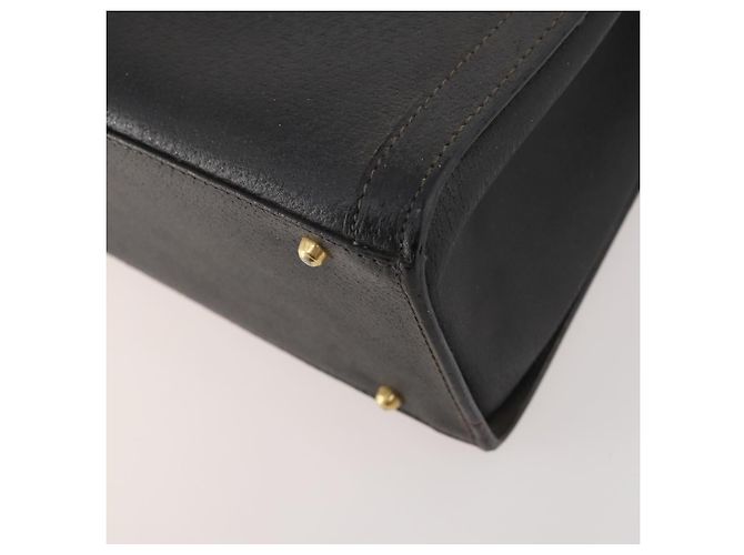 Borsa a mano in pelle Gucci Bamboo nera e oro 002 123 0260 Auth 172866 Nero D'oro - vista 14