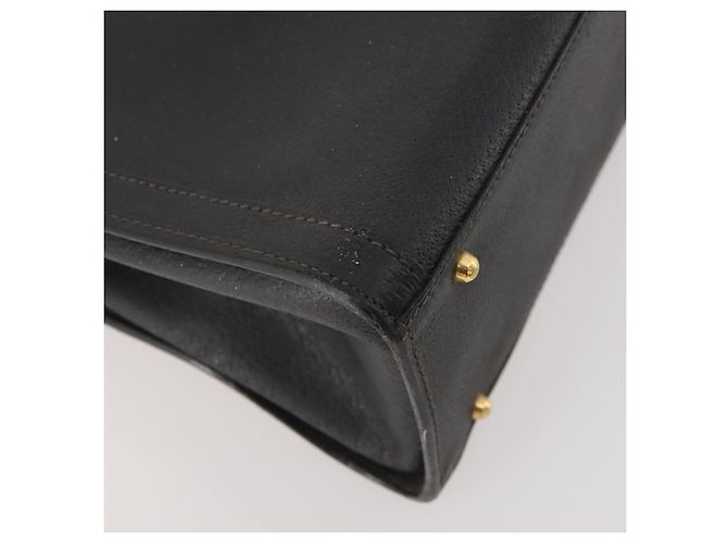 Borsa a mano in pelle Gucci Bamboo nera e oro 002 123 0260 Auth 172866 Nero D'oro - vista 15