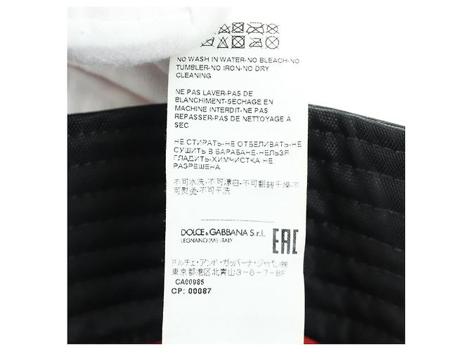 Dolce & Gabbana DOLCE&GABBANA D&G x Jujutsu Kaisen Mütze Nylon Schwarz Auth 167072SM - Ansicht 12