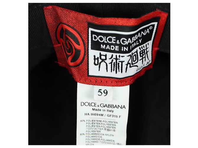 Dolce & Gabbana DOLCE&GABBANA D&G x Jujutsu Kaisen Mütze Nylon Schwarz Auth 167072SM - Ansicht 16