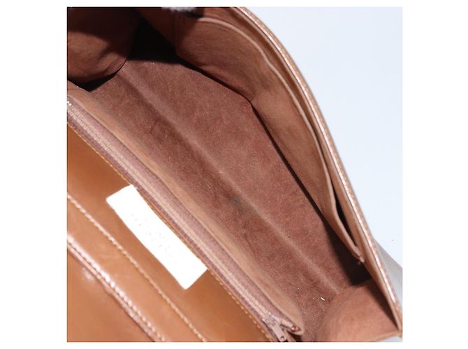 Borsa a Spalla GIVENCHY in Pelle Marrone Oro Auth bs33714 D'oro - vista 12