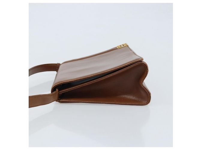 Borsa a Spalla GIVENCHY in Pelle Marrone Oro Auth bs33714 D'oro - vista 4