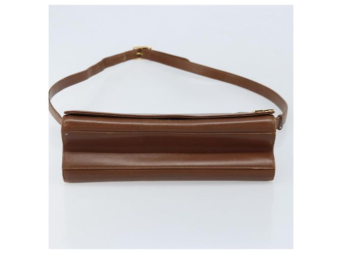 Borsa a Spalla GIVENCHY in Pelle Marrone Oro Auth bs33714 D'oro - vista 5