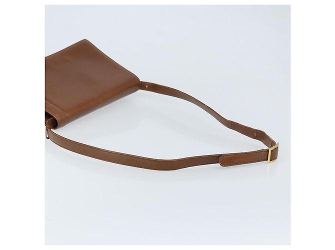 Borsa a Spalla GIVENCHY in Pelle Marrone Oro Auth bs33714 D'oro - vista 7