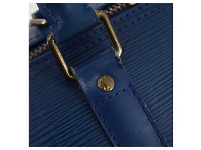 LOUIS VUITTON Epi Keepall 45 Borsa Boston Blu M42975 LV Auth 168373 - vista 10