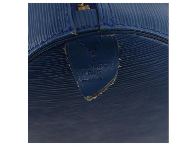 LOUIS VUITTON Epi Keepall 45 Borsa Boston Blu M42975 LV Auth 168373 - vista 17