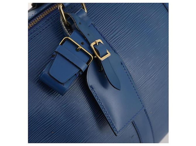 LOUIS VUITTON Epi Keepall 45 Borsa Boston Blu M42975 LV Auth 168373 - vista 18
