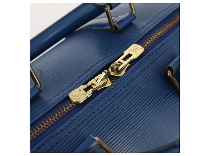 LOUIS VUITTON Epi Keepall 45 Borsa Boston Blu M42975 LV Auth 168373 - vista 19