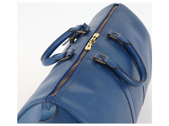 LOUIS VUITTON Epi Keepall 45 Borsa Boston Blu M42975 LV Auth 168373 - vista 6
