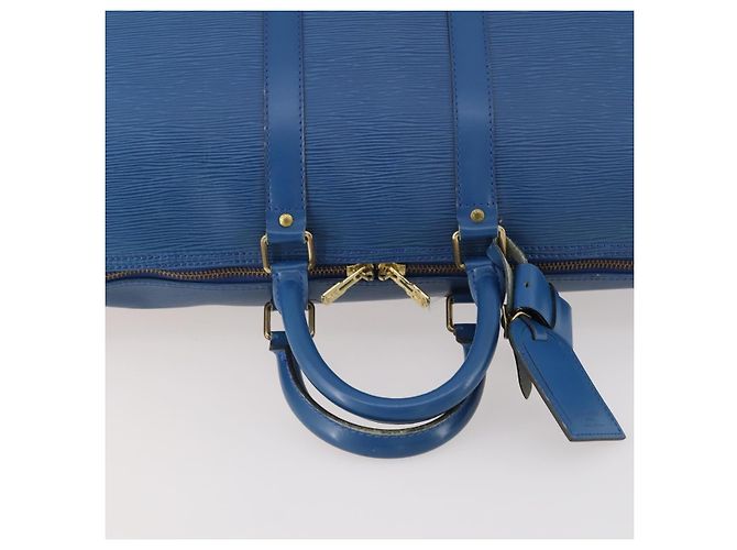 LOUIS VUITTON Epi Keepall 45 Borsa Boston Blu M42975 LV Auth 168373 - vista 7