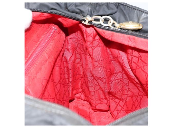 Christian Dior Borsa Lady Dior in nylon rosa e oro Auth 173806 D'oro - vista 18