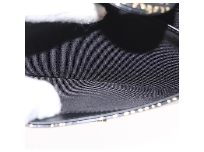 CHANEL 2.55 Cartera Larga Croco Grabada Negra Dorada CC Auth 172450SAV Negro Dorado - vista 24