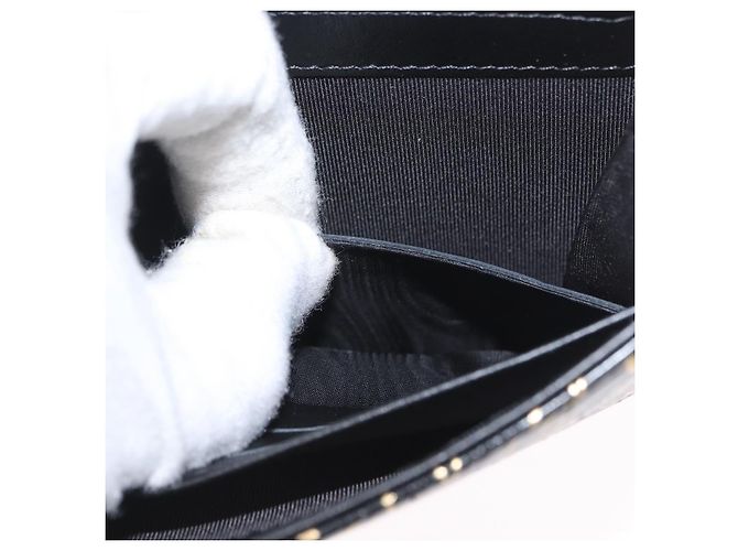 CHANEL 2.55 Cartera Larga Croco Grabada Negra Dorada CC Auth 172450SAV Negro Dorado - vista 26