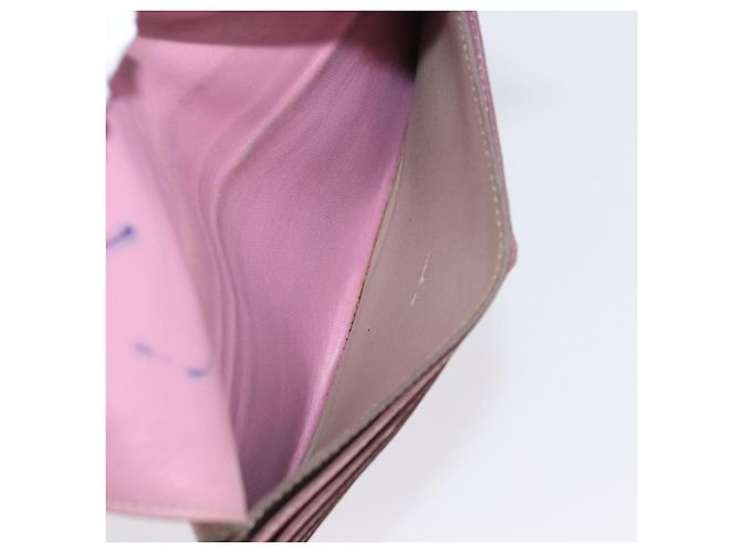 Hermès Portafoglio HERMES in pelle 2 pezzi Rosso Rosa Auth bs33530 - vue 10