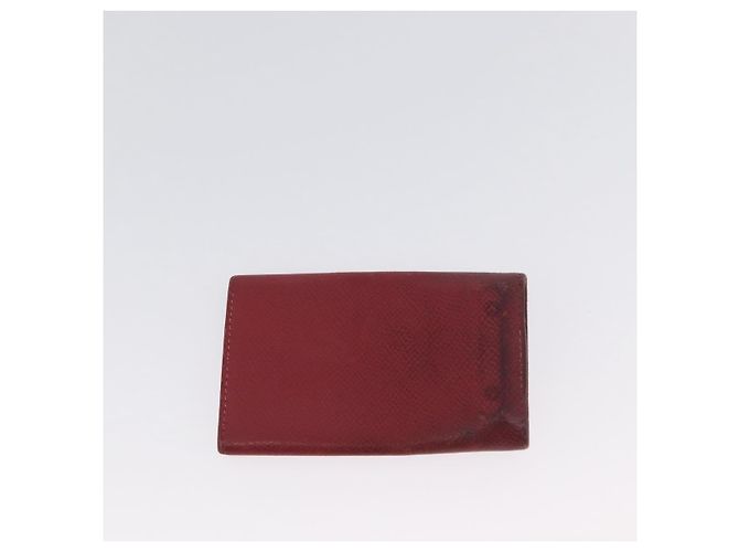 Hermès Portafoglio HERMES in pelle 2 pezzi Rosso Rosa Auth bs33530 - vue 12