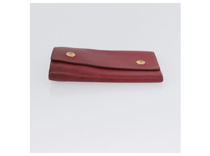 Hermès Portafoglio HERMES in pelle 2 pezzi Rosso Rosa Auth bs33530 - vue 15