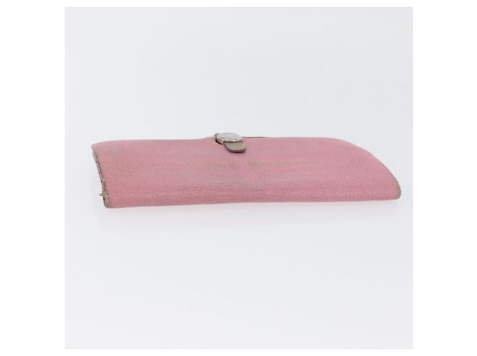 Hermès Portafoglio HERMES in pelle 2 pezzi Rosso Rosa Auth bs33530 - vue 5