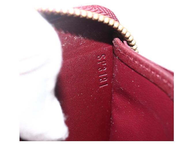 LOUIS VUITTON Monogram Vernis Zippy Long Wallet Rouge Favist M91536 Auth BA11335 - vista 12