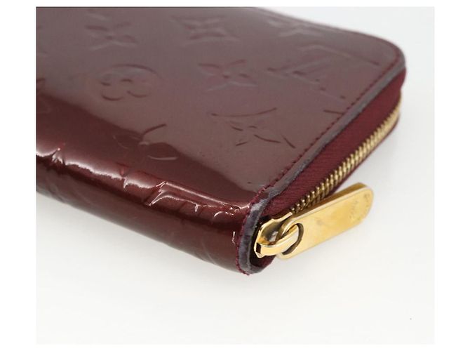 LOUIS VUITTON Monogram Vernis Zippy Long Wallet Rouge Favist M91536 Auth BA11335 - vista 15