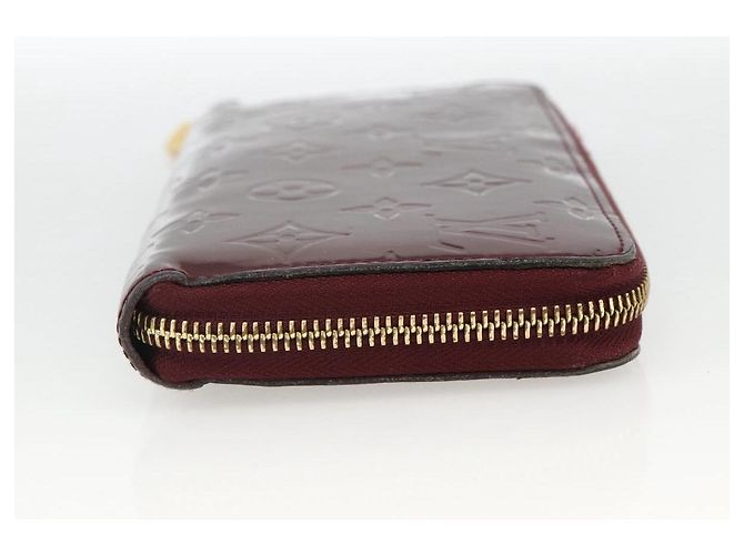 LOUIS VUITTON Monogram Vernis Zippy Long Wallet Rouge Favist M91536 Auth BA11335 - vista 4
