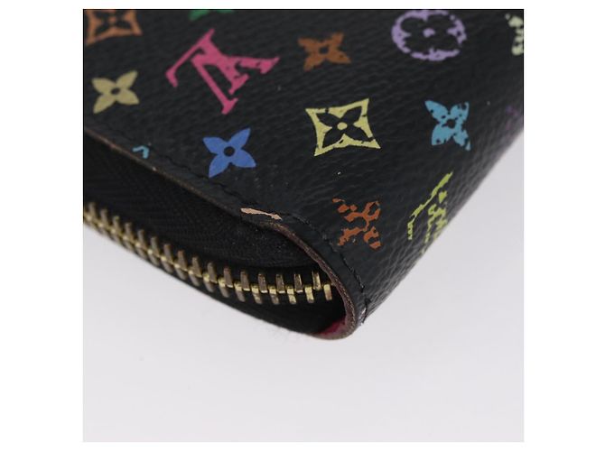LOUIS VUITTON Multicolor Zippy Wallet Long Wallet Black M60243 LV Auth BA11010 - view 15