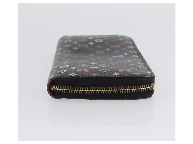 LOUIS VUITTON Multicolor Zippy Wallet Long Wallet Black M60243 LV Auth BA11010 - view 3