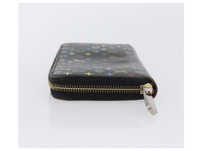 LOUIS VUITTON Multicolor Zippy Wallet Long Wallet Black M60243 LV Auth BA11010 - view 4