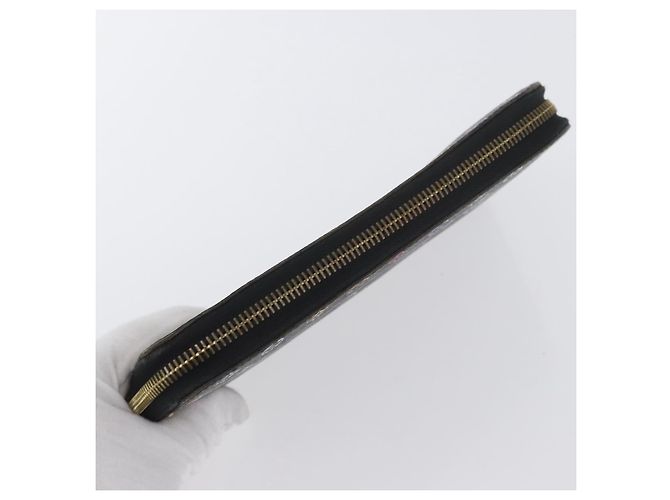 LOUIS VUITTON Multicolor Zippy Wallet Long Wallet Black M60243 LV Auth BA11010 - view 5