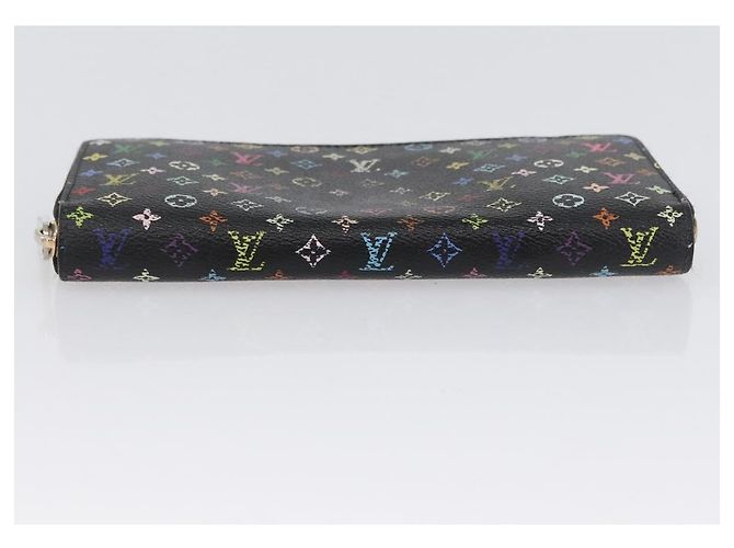 LOUIS VUITTON Multicolor Zippy Wallet Long Wallet Black M60243 LV Auth BA11010 - view 6