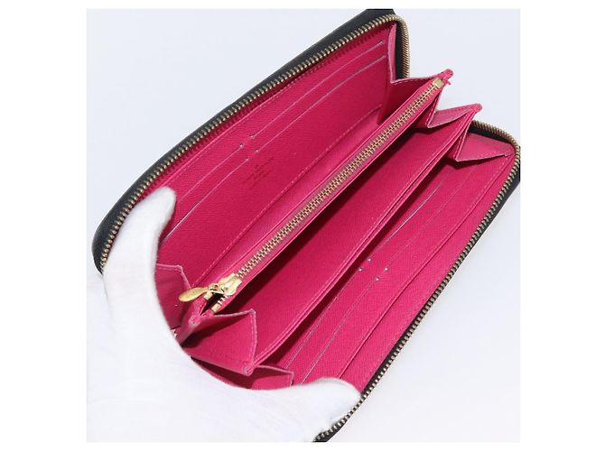 LOUIS VUITTON Multicolor Zippy Wallet Long Wallet Black M60243 LV Auth BA11010 - view 9