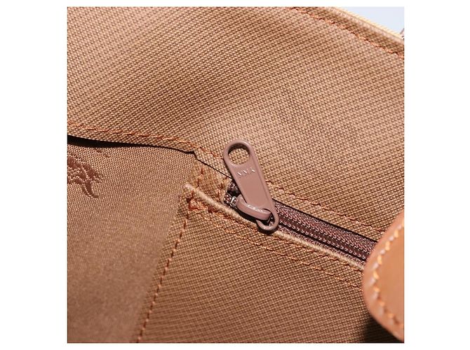 Borsa a mano Burberrys Nova Check in tela beige oro Auth 173795 D'oro - vista 20