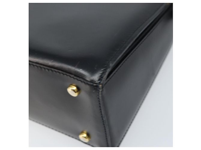 Céline Borsa a Spalla CELINE in Pelle Nera Oro Auth ka2942 Nero D'oro - vista 14