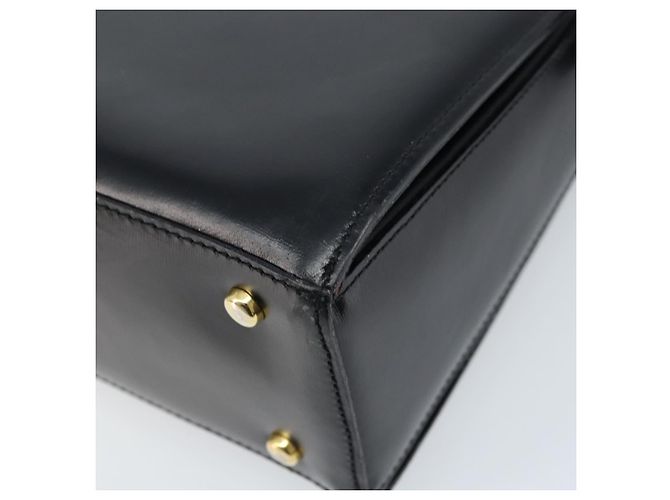 Céline Borsa a Spalla CELINE in Pelle Nera Oro Auth ka2942 Nero D'oro - vista 16