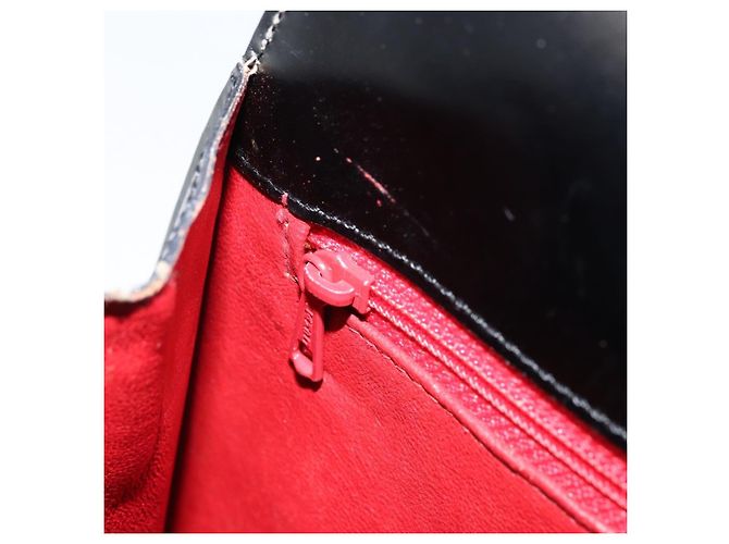 Céline Borsa a Spalla CELINE in Pelle Nera Oro Auth ka2942 Nero D'oro - vista 22