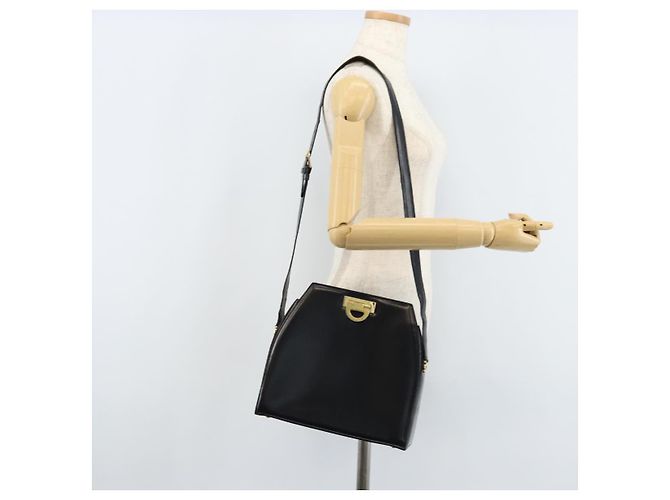 Céline Borsa a Spalla CELINE in Pelle Nera Oro Auth ka2942 Nero D'oro - vista 25