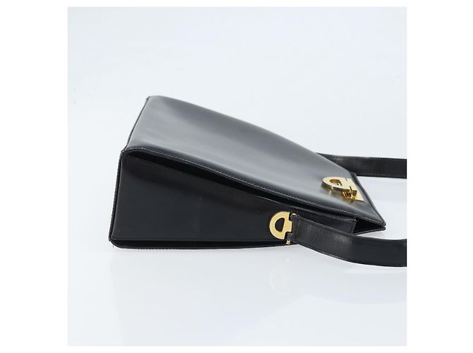 Céline Borsa a Spalla CELINE in Pelle Nera Oro Auth ka2942 Nero D'oro - vista 3
