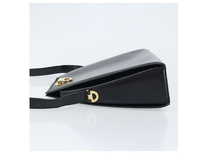 Céline Borsa a Spalla CELINE in Pelle Nera Oro Auth ka2942 Nero D'oro - vista 4