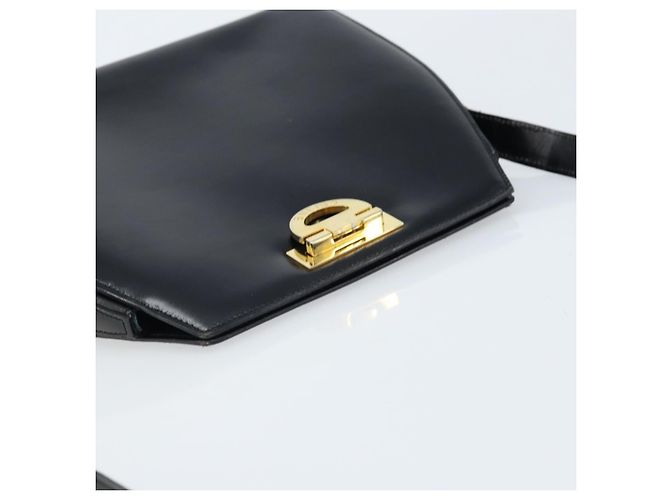 Céline Borsa a Spalla CELINE in Pelle Nera Oro Auth ka2942 Nero D'oro - vista 6