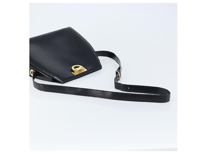 Céline Borsa a Spalla CELINE in Pelle Nera Oro Auth ka2942 Nero D'oro - vista 7