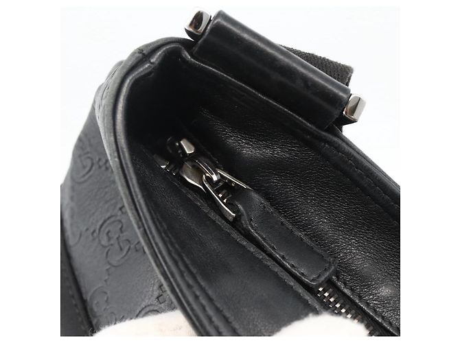 GUCCI Guccissima Schultertasche Canvas Schwarz Silber 161822 Auth ep13661 - Ansicht 15