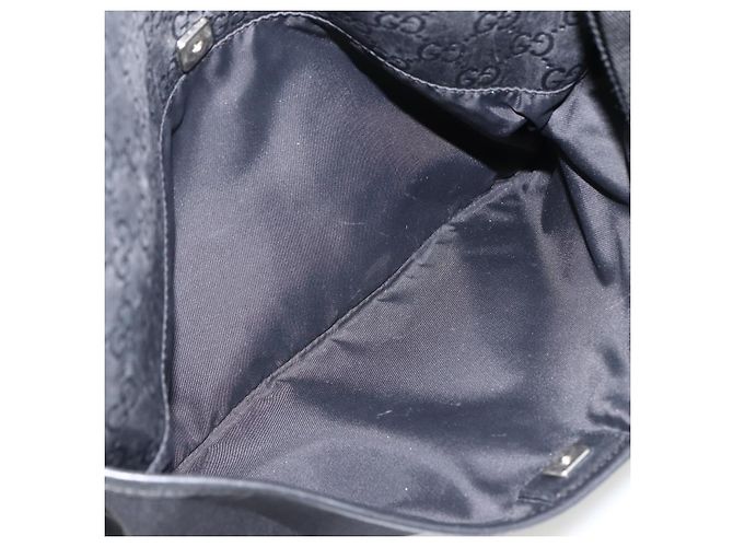 GUCCI Guccissima Schultertasche Canvas Schwarz Silber 161822 Auth ep13661 - Ansicht 22