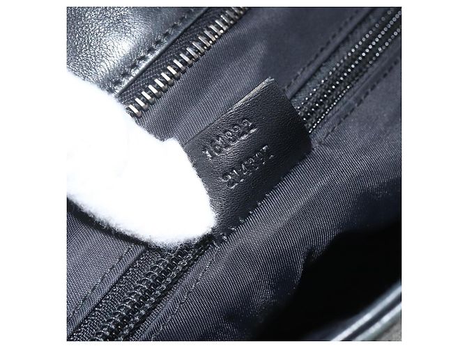 GUCCI Guccissima Schultertasche Canvas Schwarz Silber 161822 Auth ep13661 - Ansicht 23