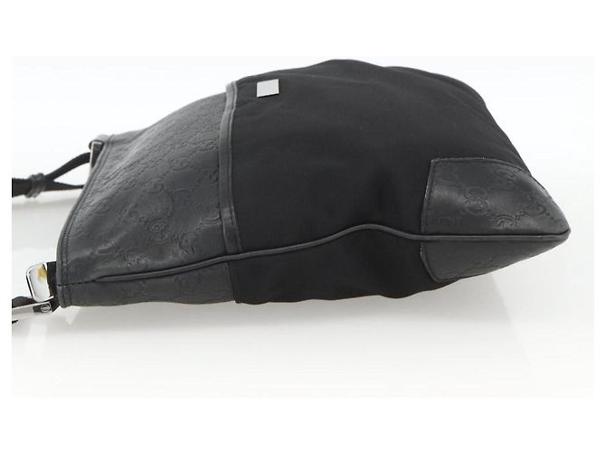 GUCCI Guccissima Schultertasche Canvas Schwarz Silber 161822 Auth ep13661 - Ansicht 4