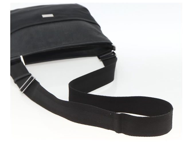 GUCCI Guccissima Schultertasche Canvas Schwarz Silber 161822 Auth ep13661 - Ansicht 7