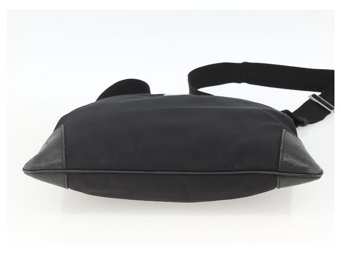 GUCCI Guccissima Schultertasche Canvas Schwarz Silber 161822 Auth ep13661 - Ansicht 9