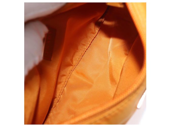 PRADA Borsa a mano in nylon arancione oro Auth ARZ521V D'oro - vista 10