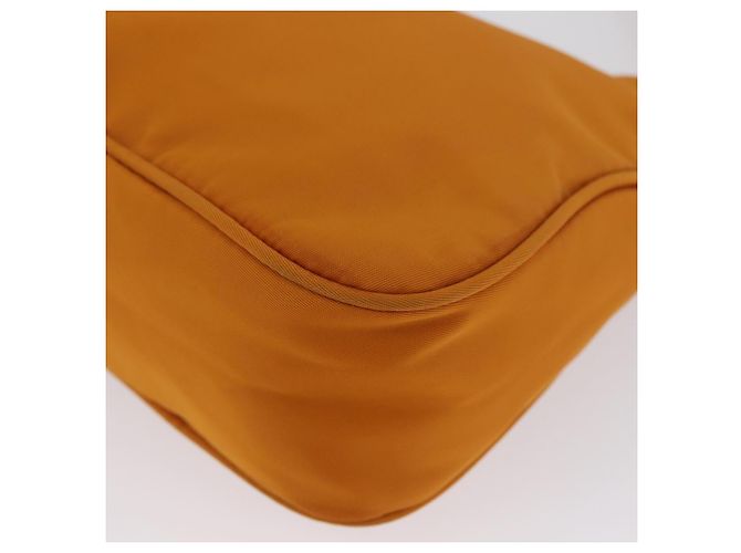 PRADA Borsa a mano in nylon arancione oro Auth ARZ521V D'oro - vista 15